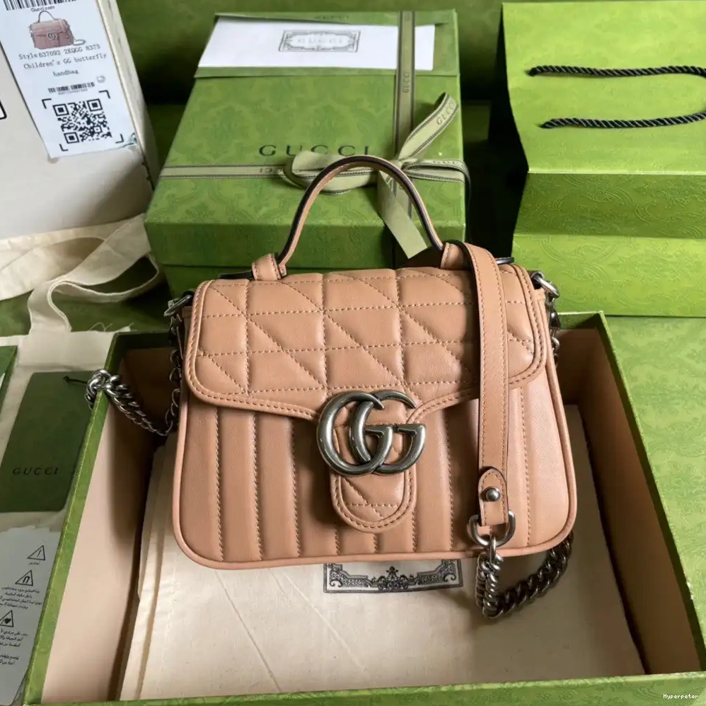 Hyper Peter GG Marmont Top GUCCI Mini Bag Handle 0626